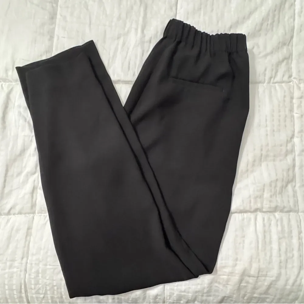 J.Crew Easy Pull-On Dress Pants Black Size 4 | Flat Front Trousers- like new! - Picture 7 of 9